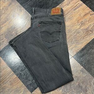 Levi's Men's Charcoal Straight Jeans W38 L33